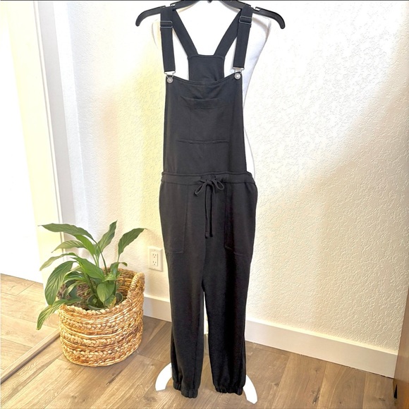 Wallflower black Cotton Jumpsuit Overalls drawstring waist M - Picture 2 of 11